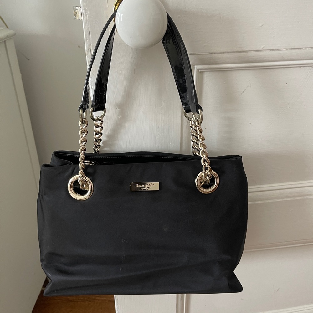 Kate Spade nylon bag with gold hardware